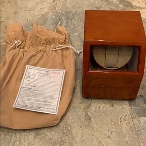 Watchwinder new with warranty card - cherry wood